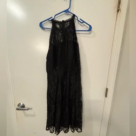 SHEIN | Dresses | Shein Black Lace Midi Dress | Poshmark